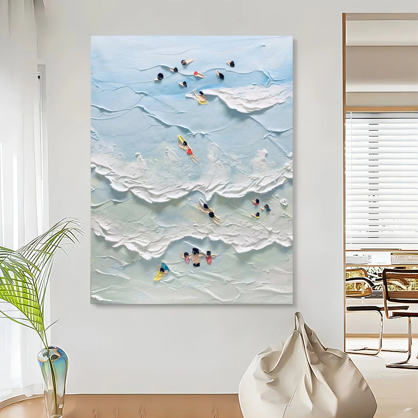 Texture Summer Swimming Painting TA#044