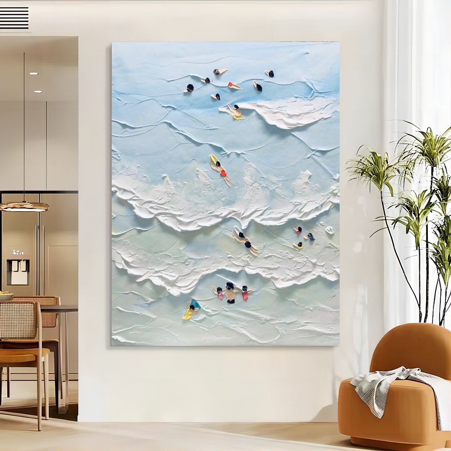 Texture Summer Swimming Painting TA#044
