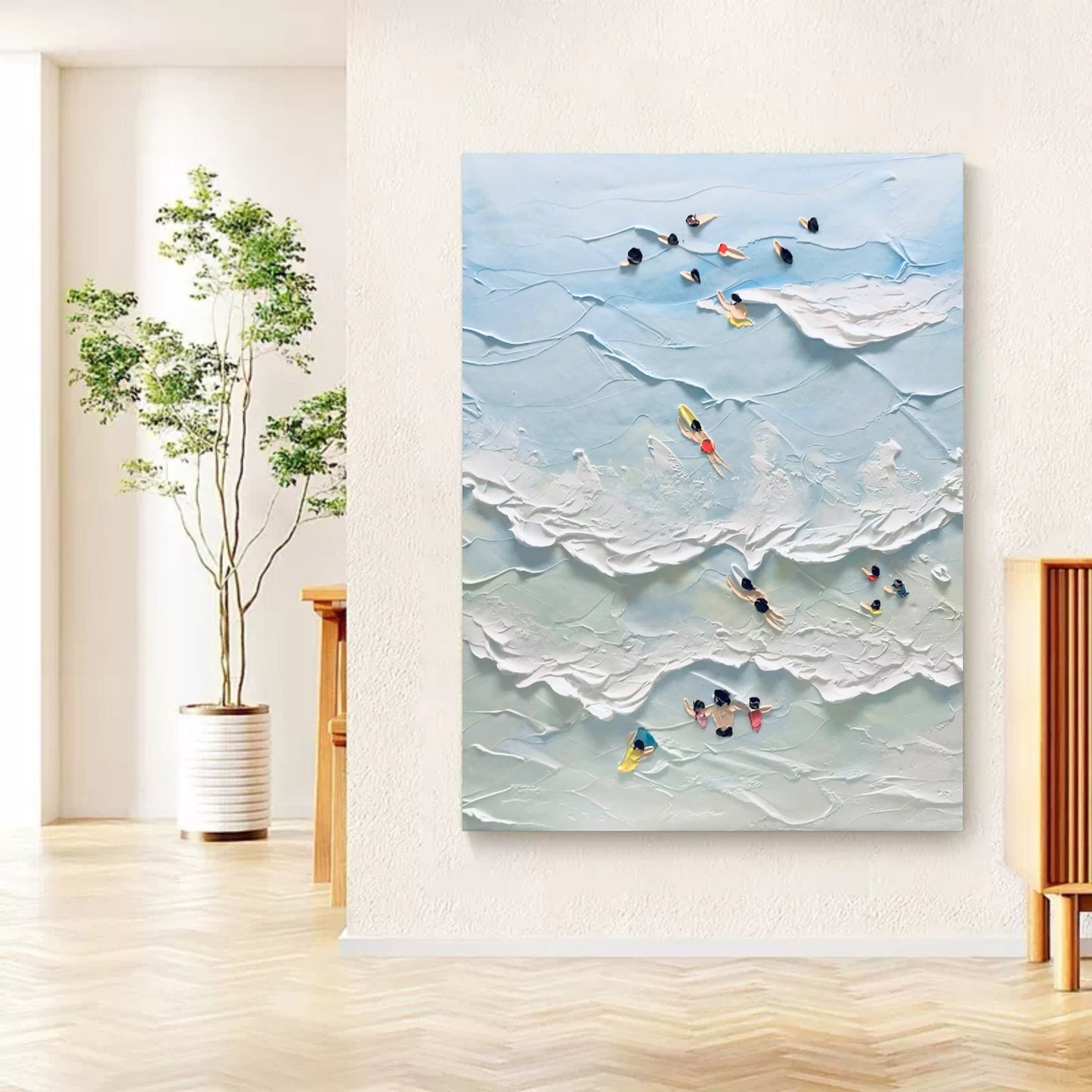 Texture Summer Swimming Painting TA#044