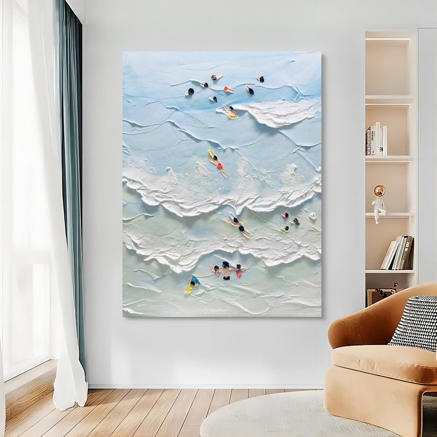 Texture Summer Swimming Painting TA#044