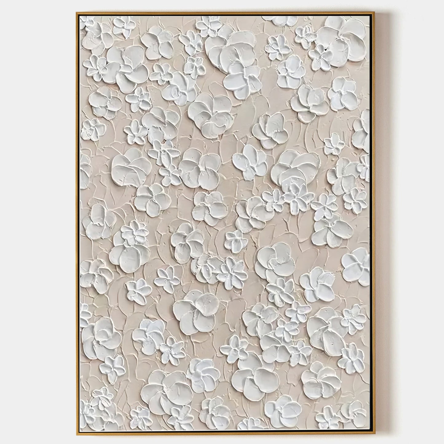 Wabi-Sabi Painting White Flower TA#029