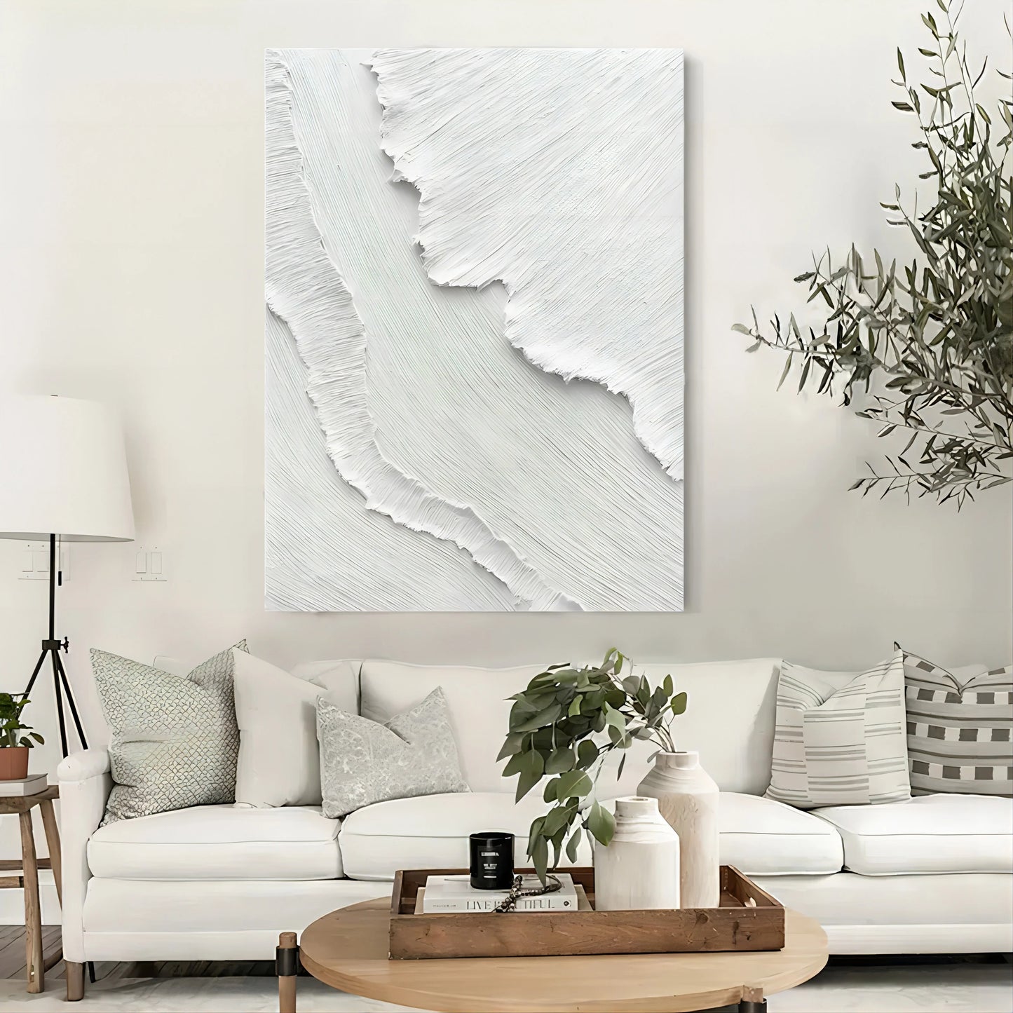 Wabi-Sabi White Painting TA#030