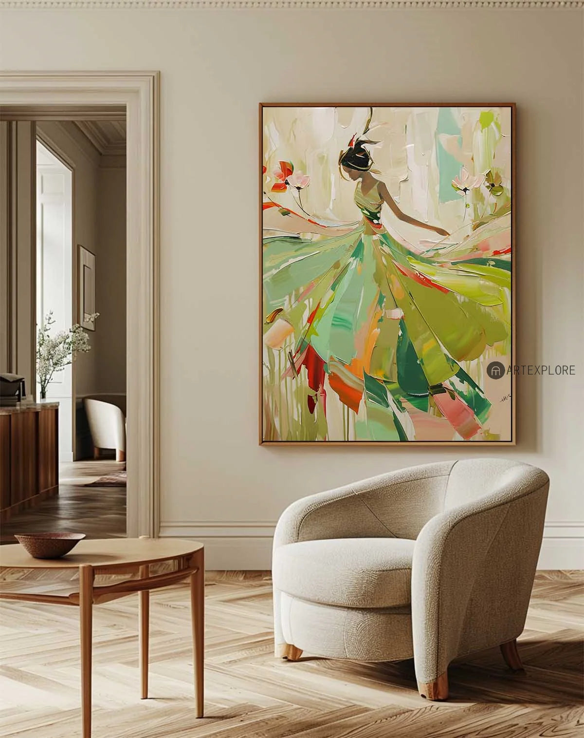 Colorful Dancing Abstract Painting CA#156