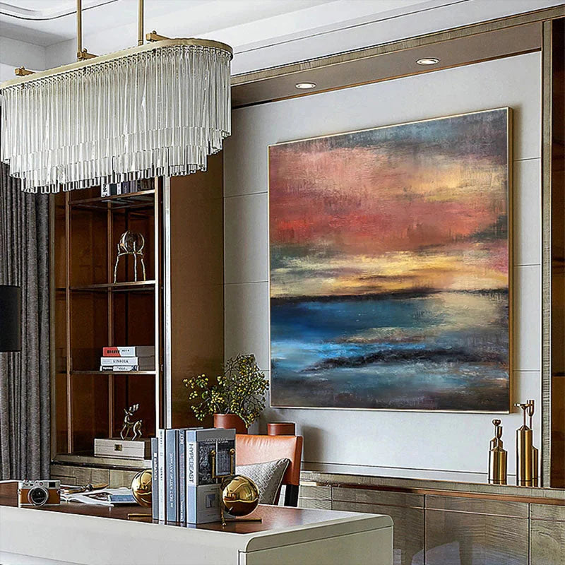 Colorful Ocean Painting CA#049