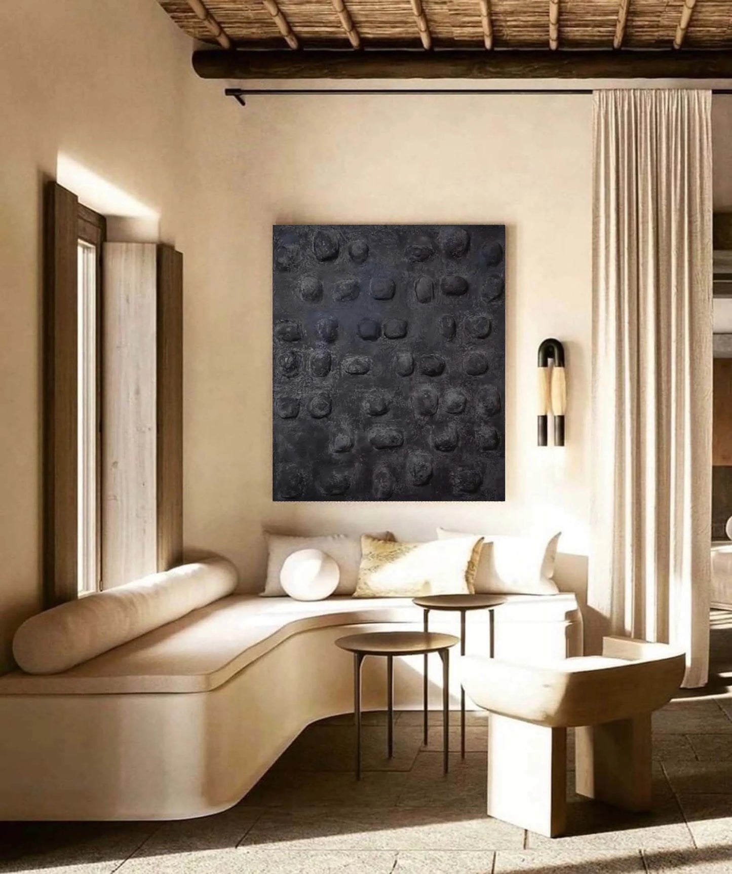 Wabi-Sabi Painting Black WS#022
