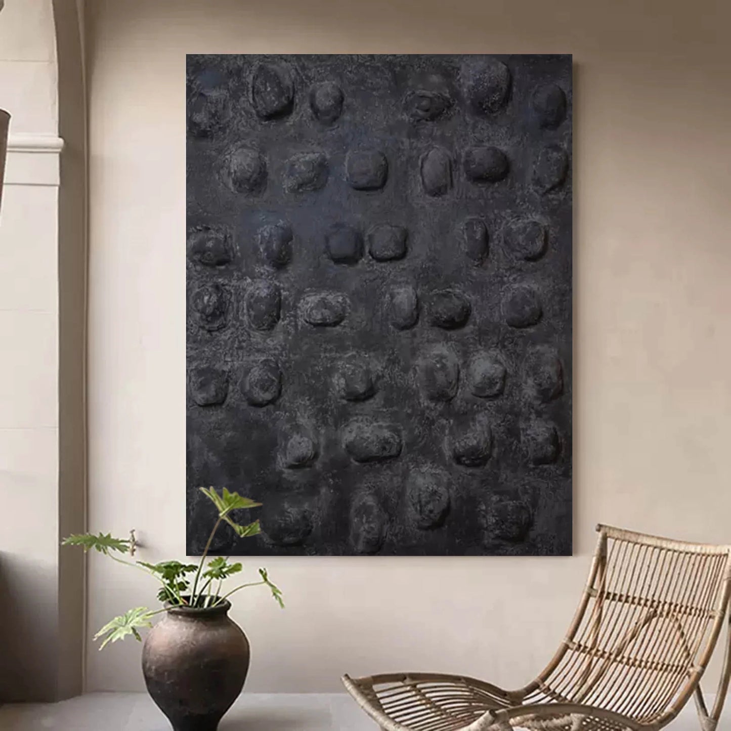 Wabi-Sabi Painting Black WS#022