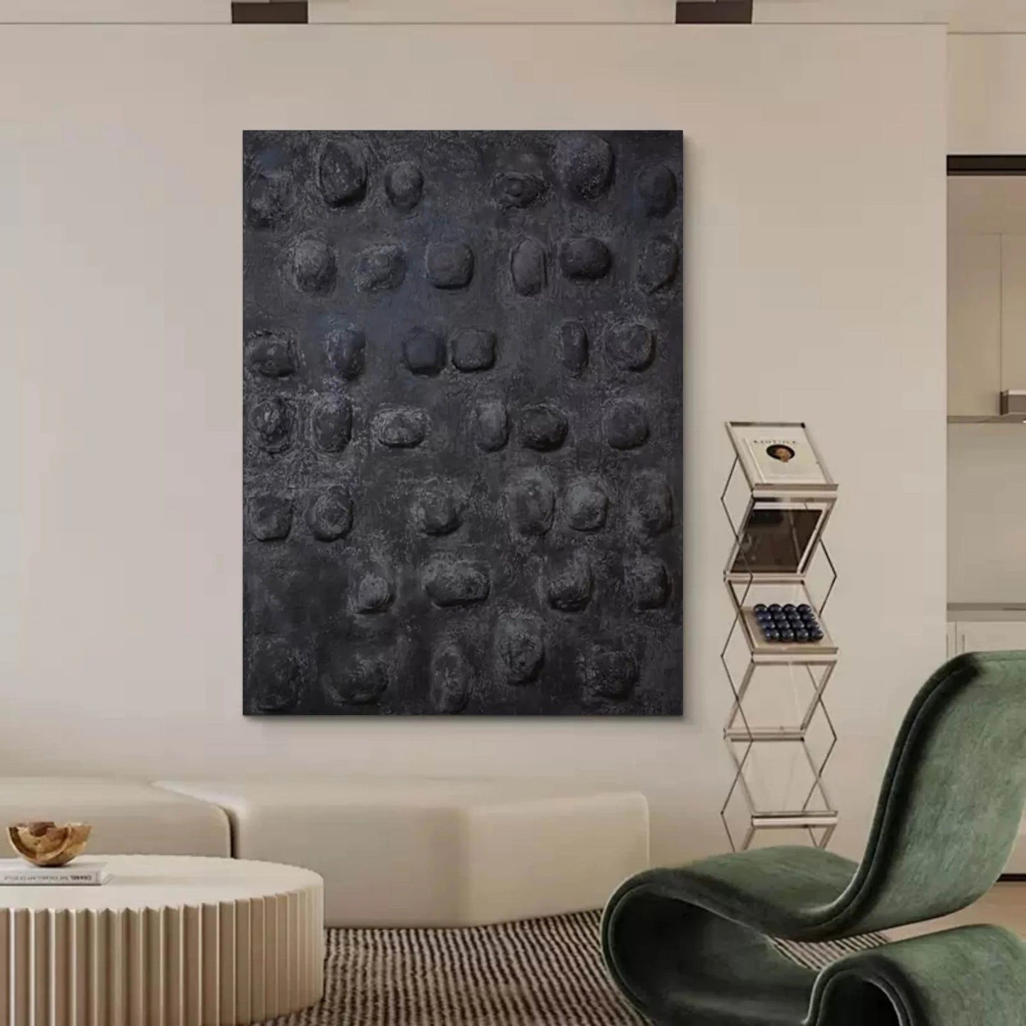 Wabi-Sabi Painting Black WS#022