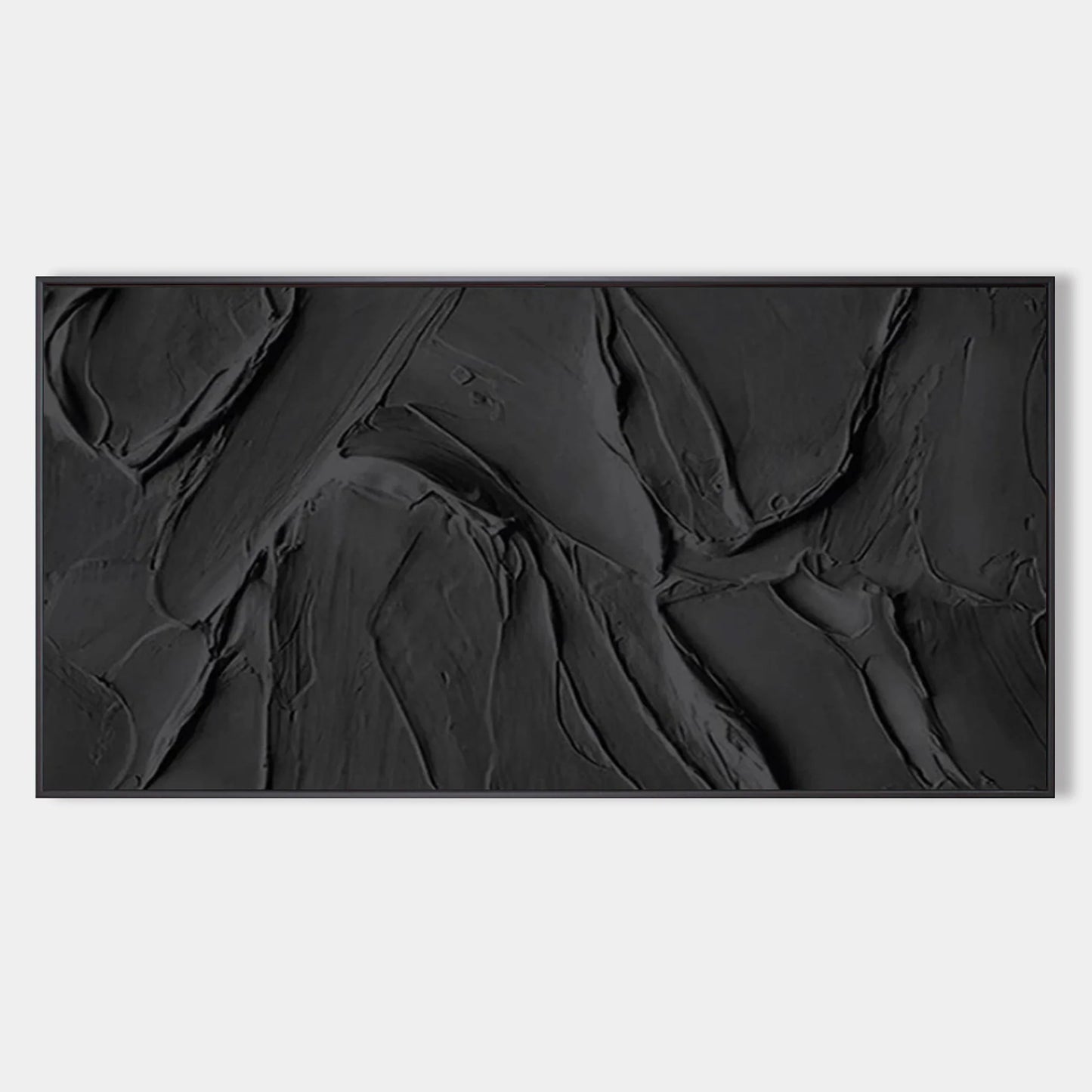 Wabi-Sabi Texture Painting Black TA#036