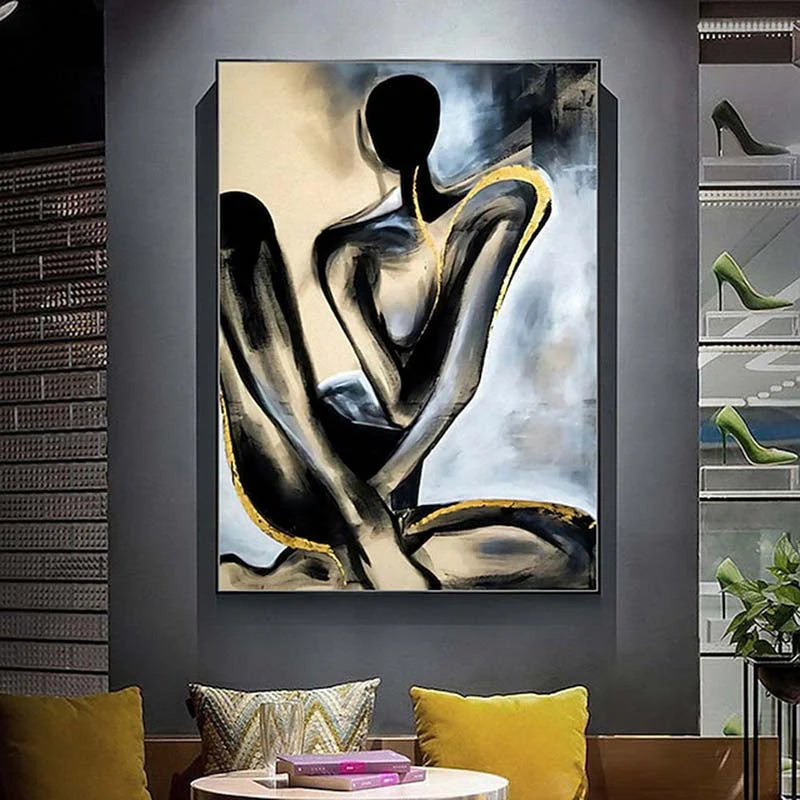 Black and Gold Body Painting WS#055