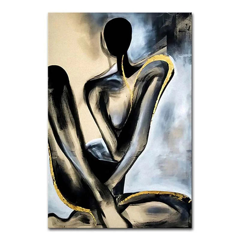 Black and Gold Body Painting WS#055