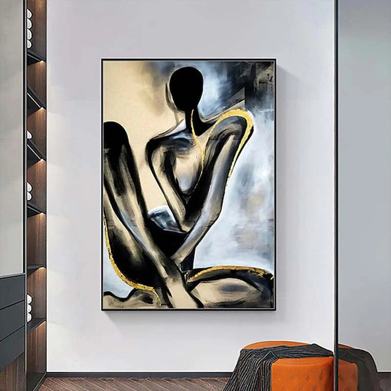 Black and Gold Body Painting WS#055