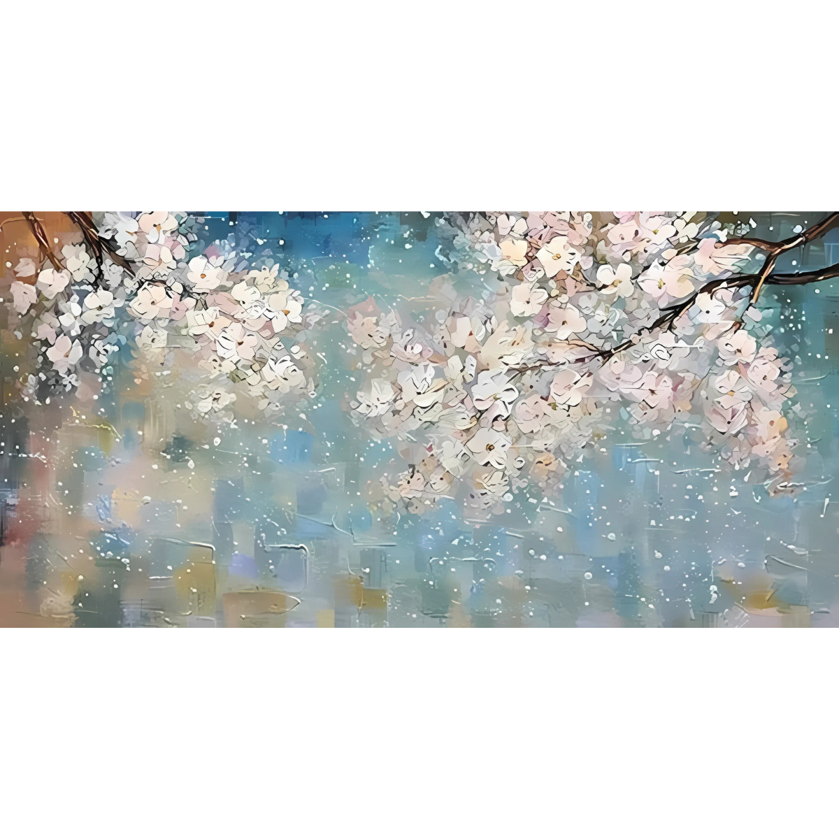 Texture Flower Tree Painting TA#052