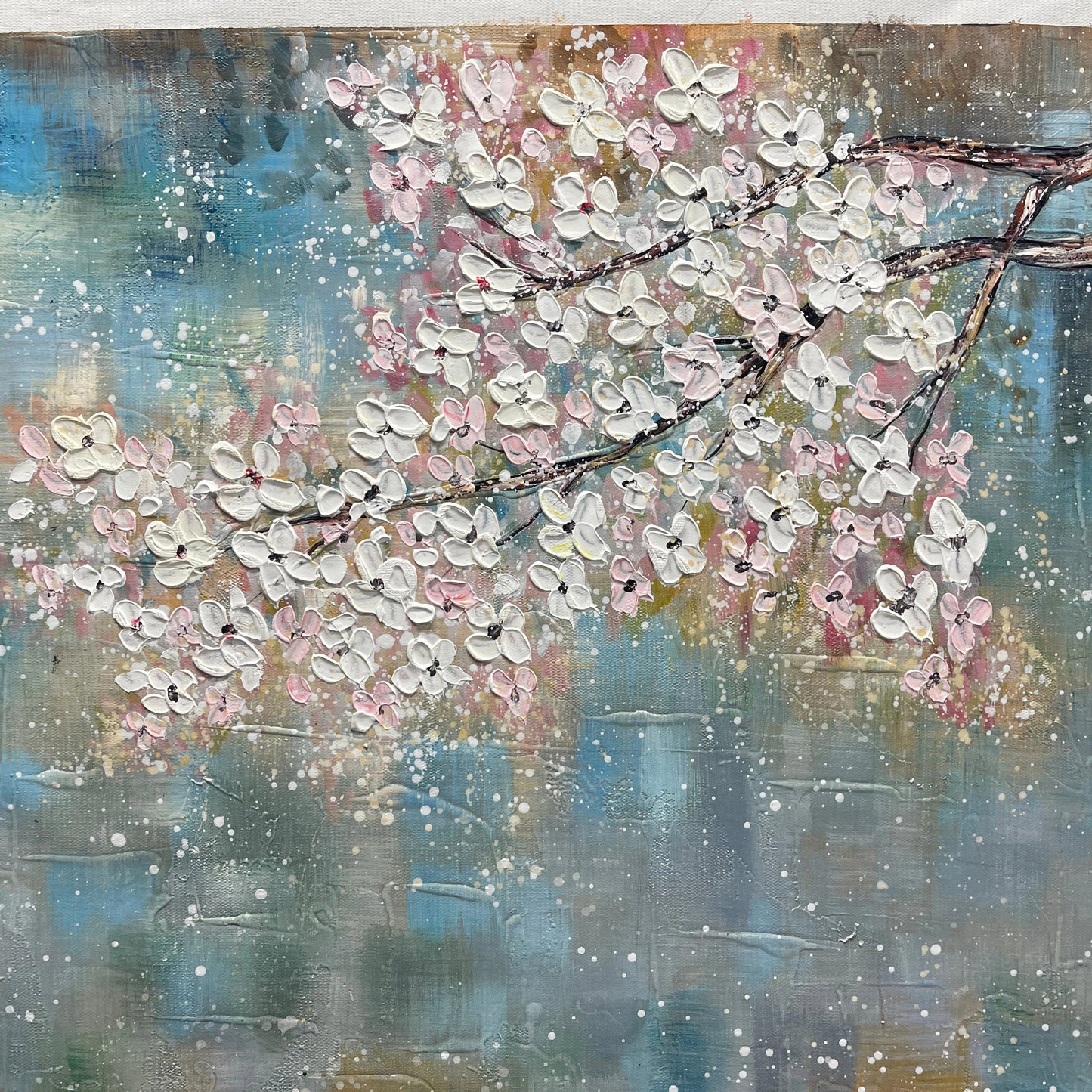 Texture Flower Tree Painting TA#052