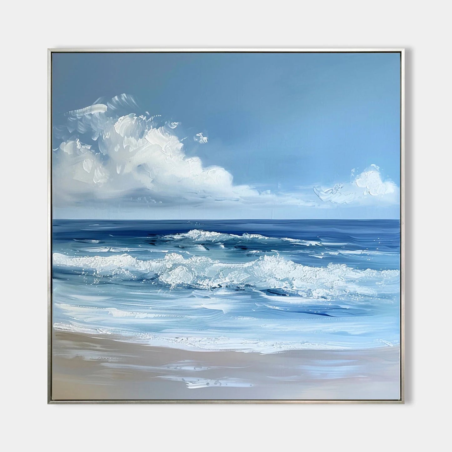 Minimalist Blue Ocean Painting CM#132