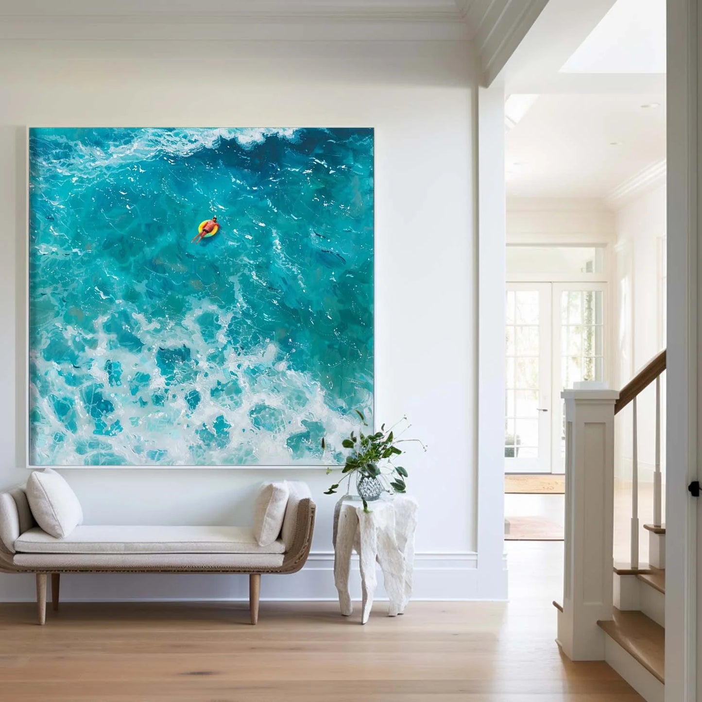Minimalist Blue Ocean Painting CM#133