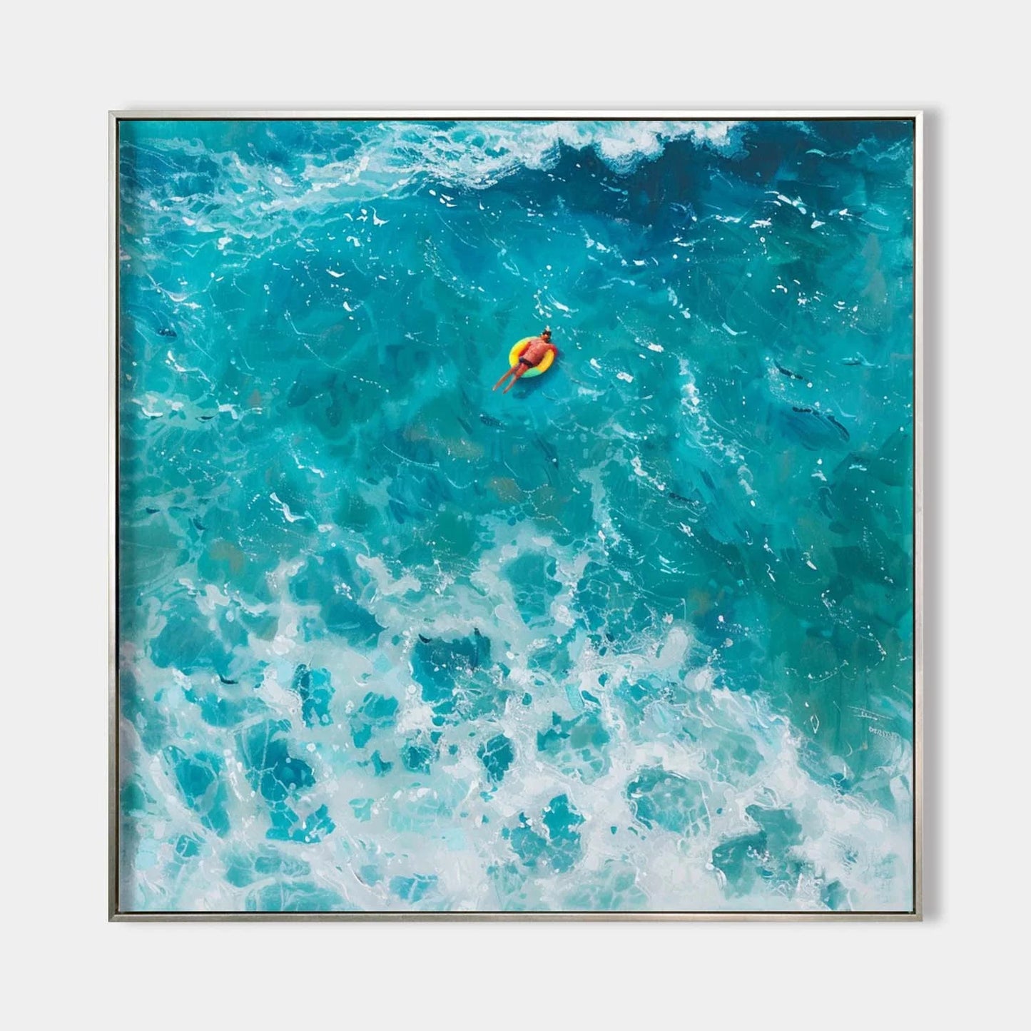 Minimalist Blue Ocean Painting CM#133