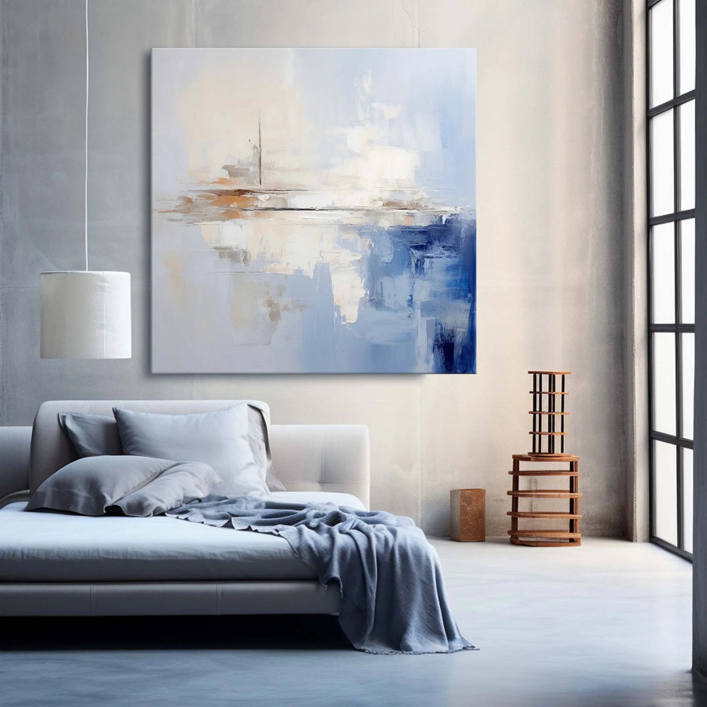 Minimalist Blue Painting CM#119