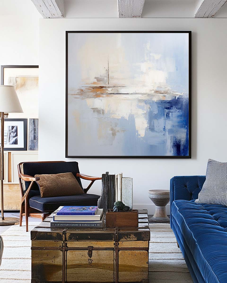 Minimalist Blue Painting CM#119