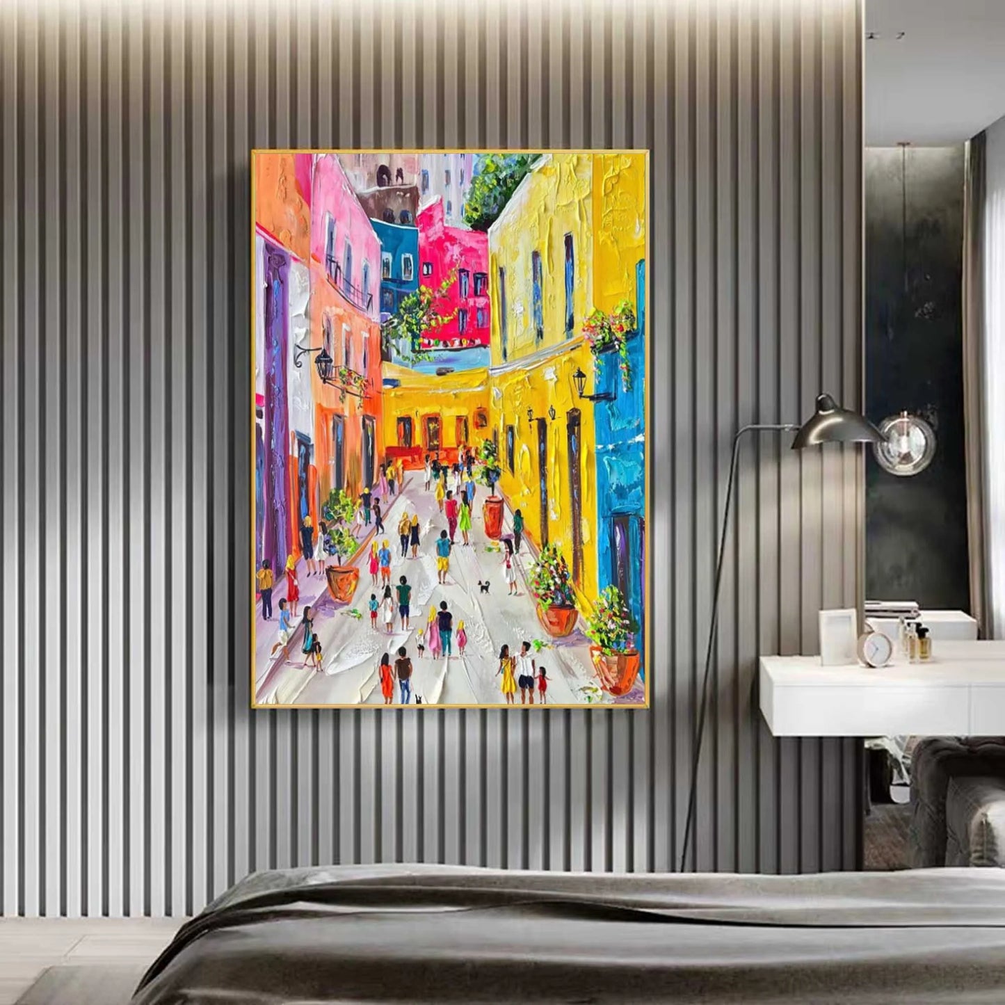 Colorful City Landscape Painting CA#075