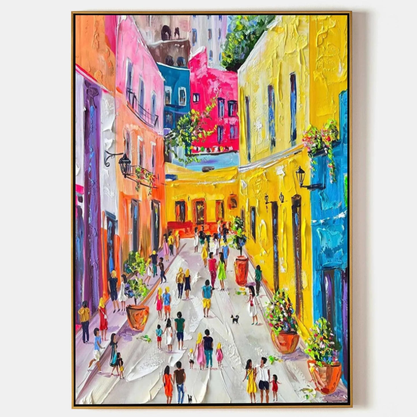Colorful City Landscape Painting CA#075