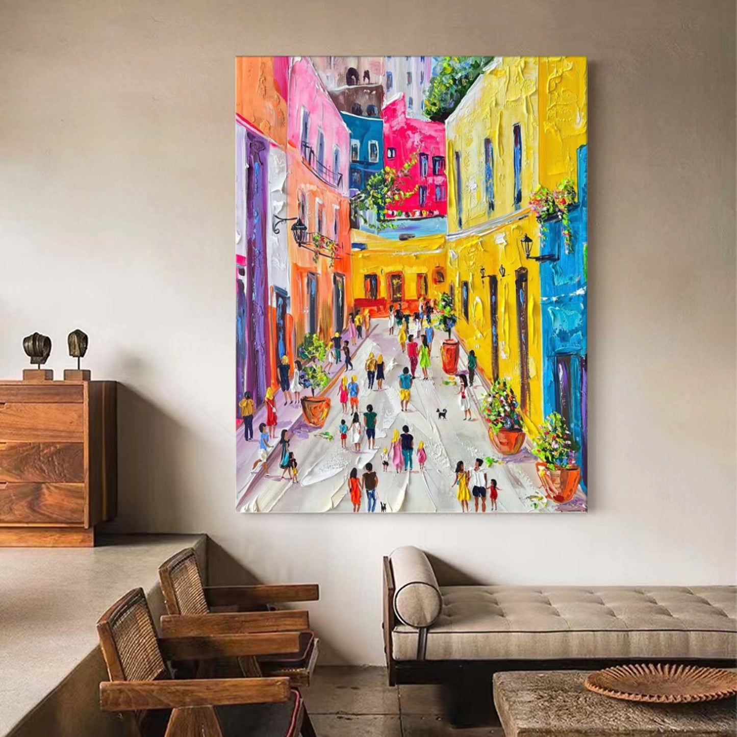 Colorful City Landscape Painting CA#075