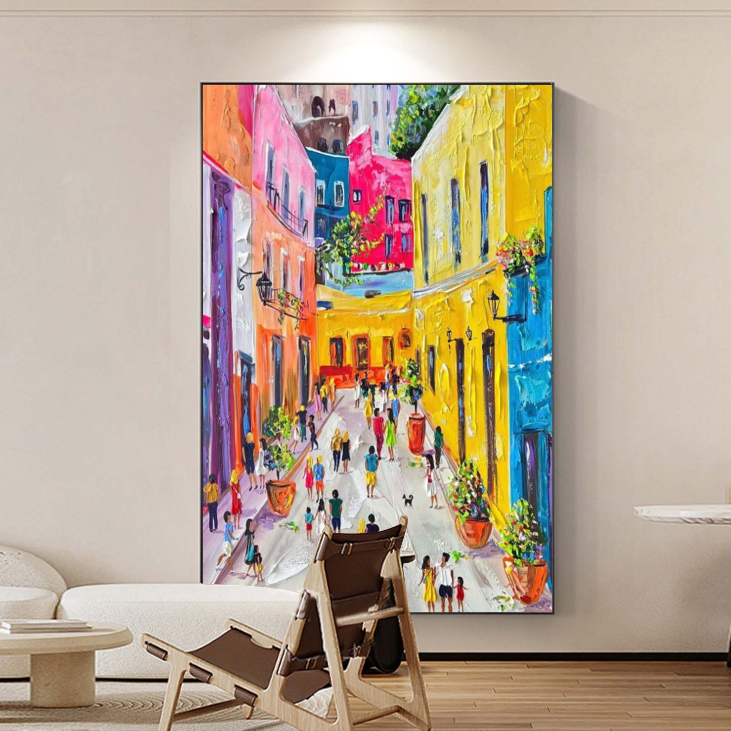 Colorful City Landscape Painting CA#075