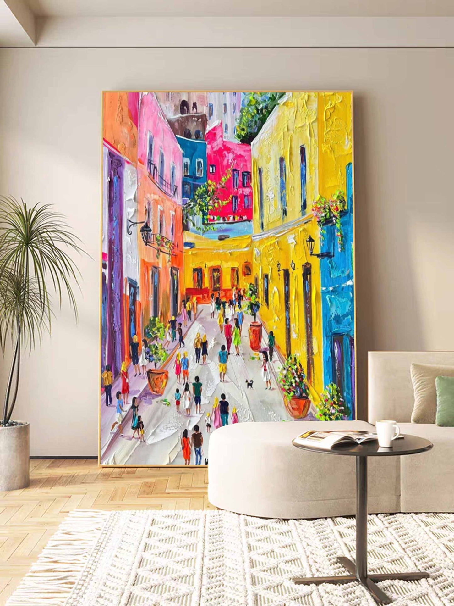 Colorful City Landscape Painting CA#075