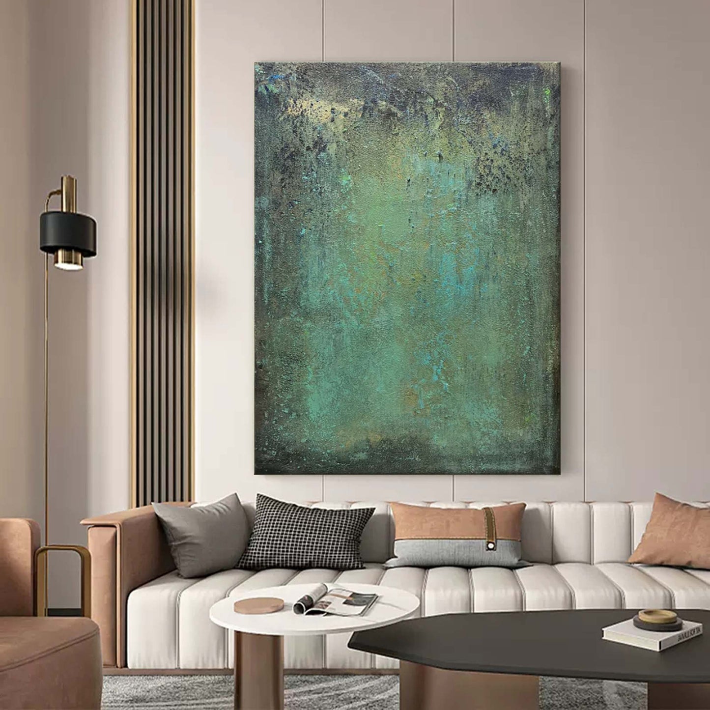 Wabi-Sabi Painting Green WS#023