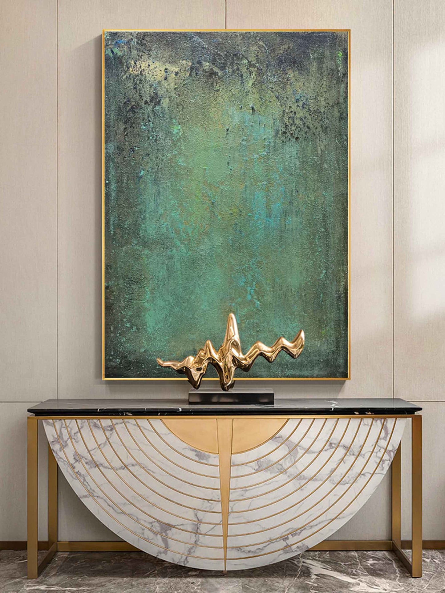 Wabi-Sabi Painting Green WS#023