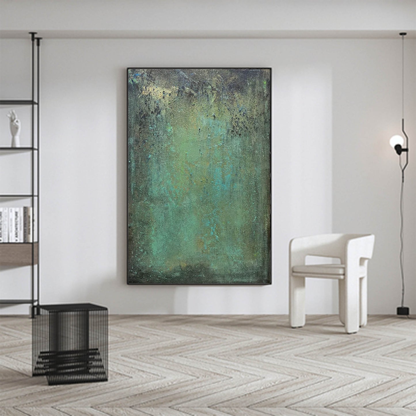 Wabi-Sabi Painting Green WS#023