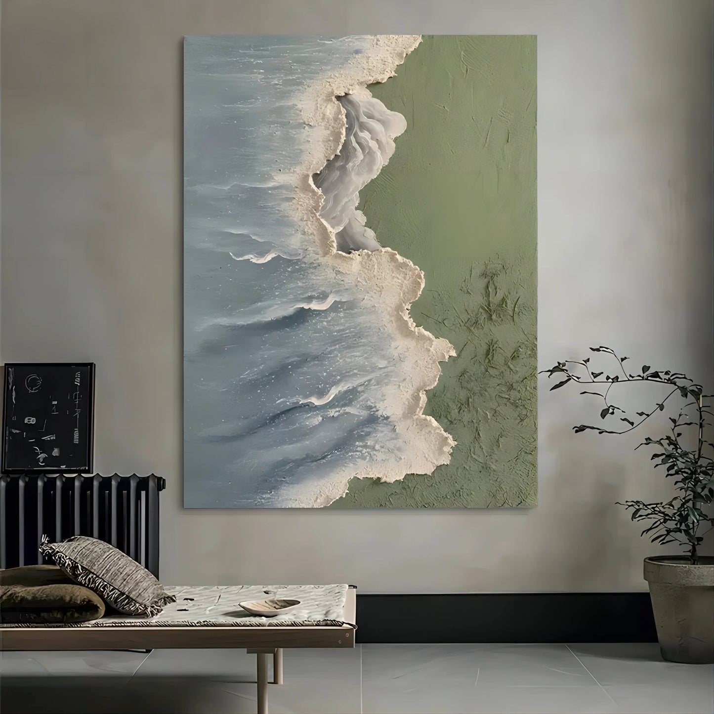 Texture Painting Landscape Ocean TA#021