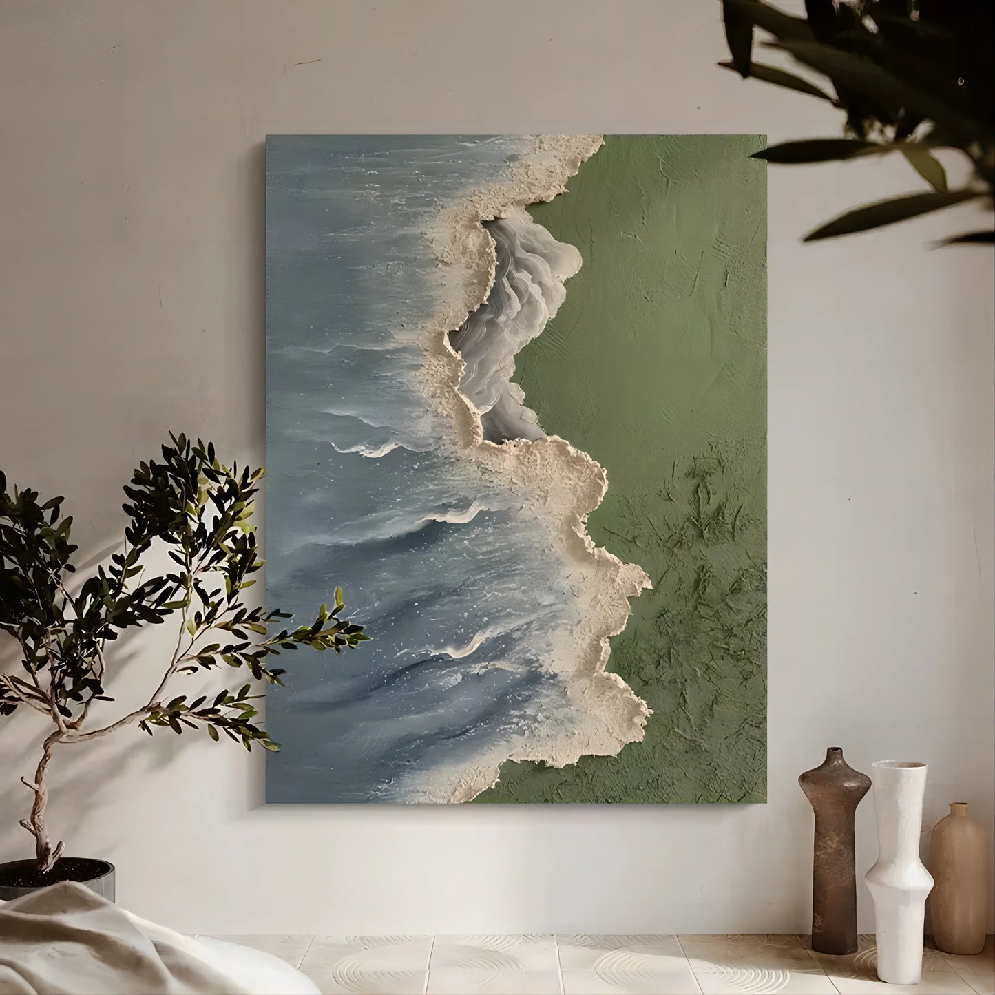 Texture Painting Landscape Ocean TA#021
