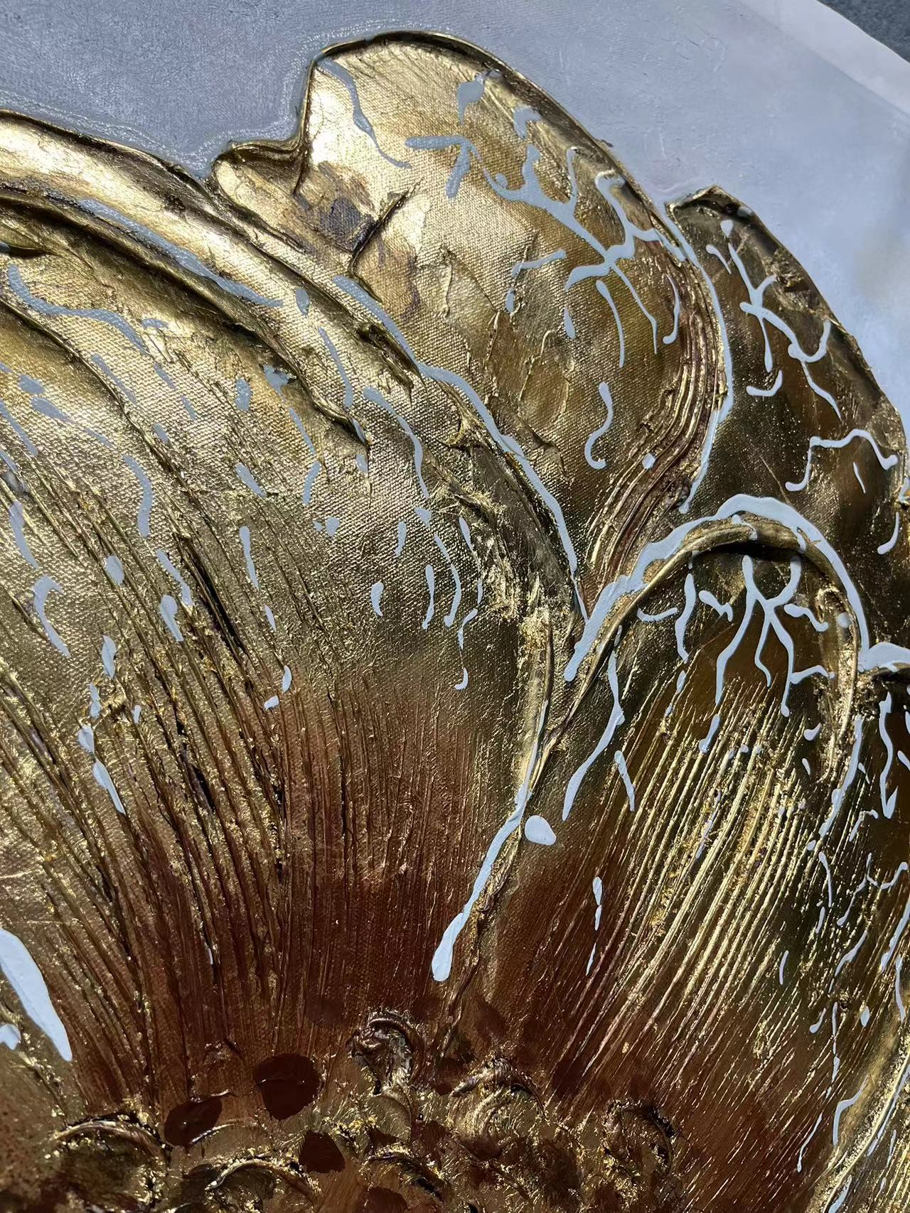 Texture Golden Flower Painting TA#053