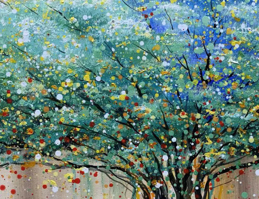 Texture Colorful Tree Painting TA#057