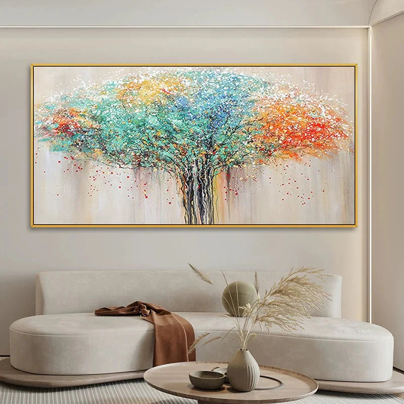 Texture Colorful Tree Painting TA#057