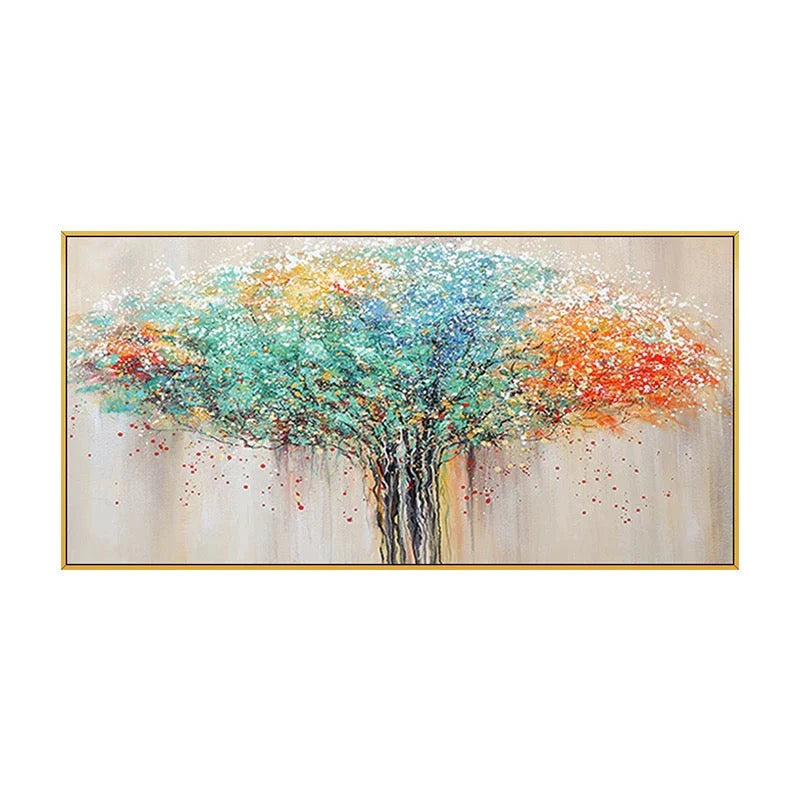 Texture Colorful Tree Painting TA#057