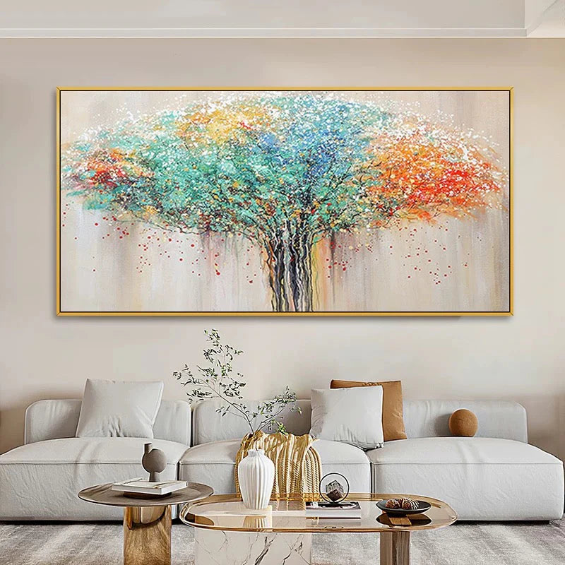 Texture Colorful Tree Painting TA#057