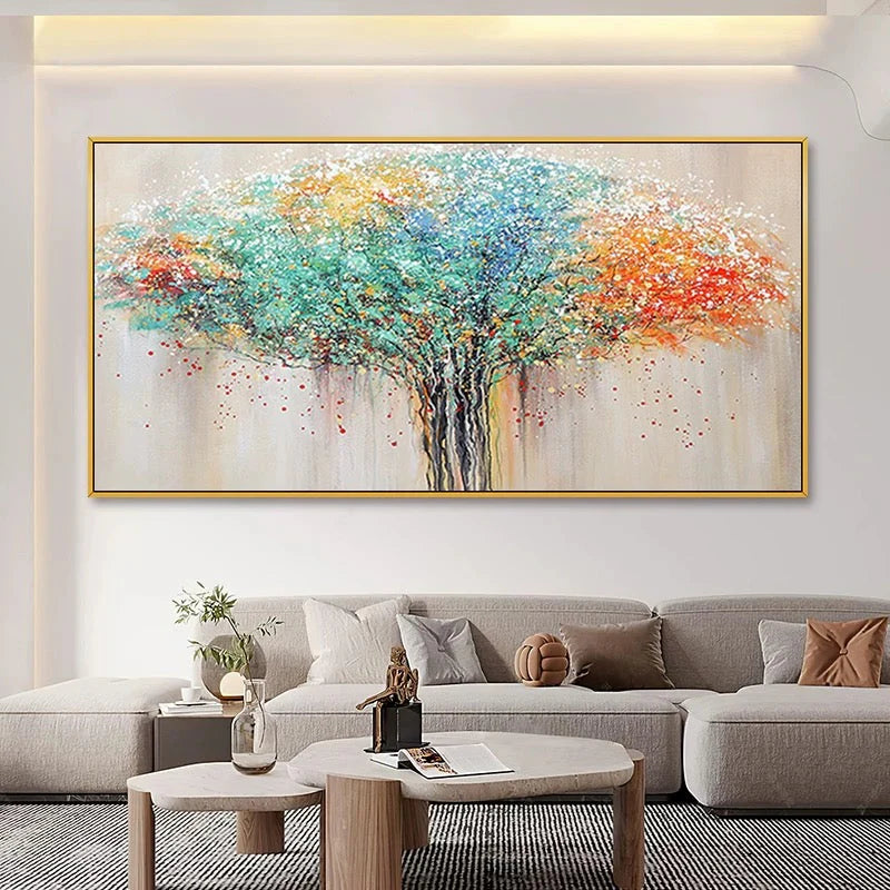 Texture Colorful Tree Painting TA#057