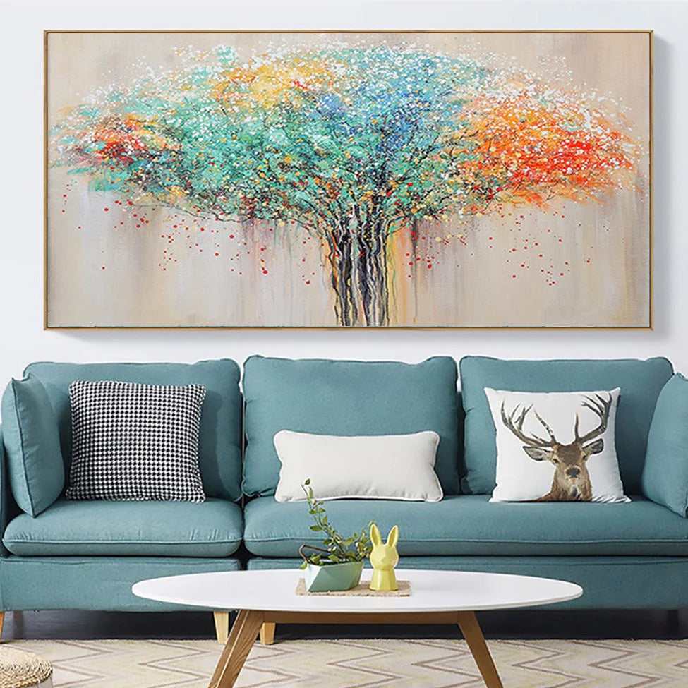 Texture Colorful Tree Painting TA#057