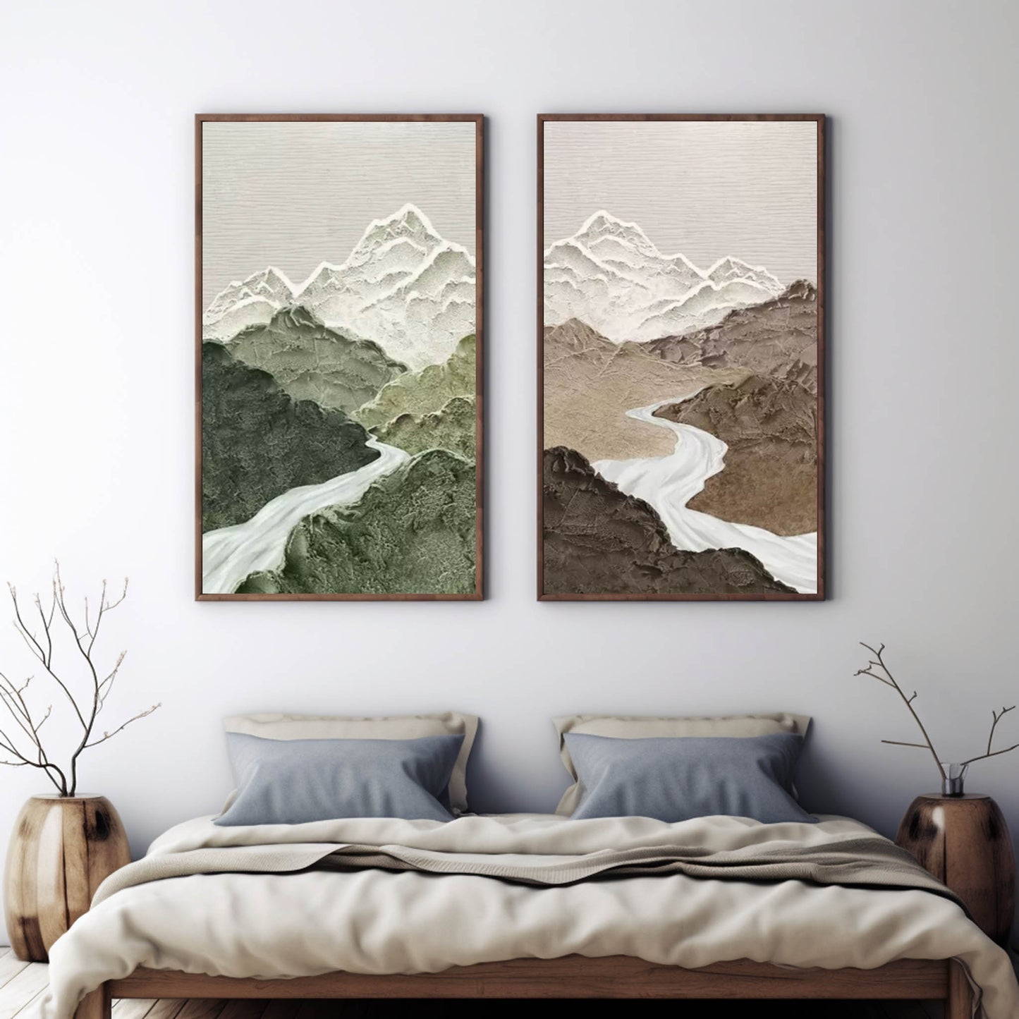 Wabi-Sabi Painting Mountain TA#012