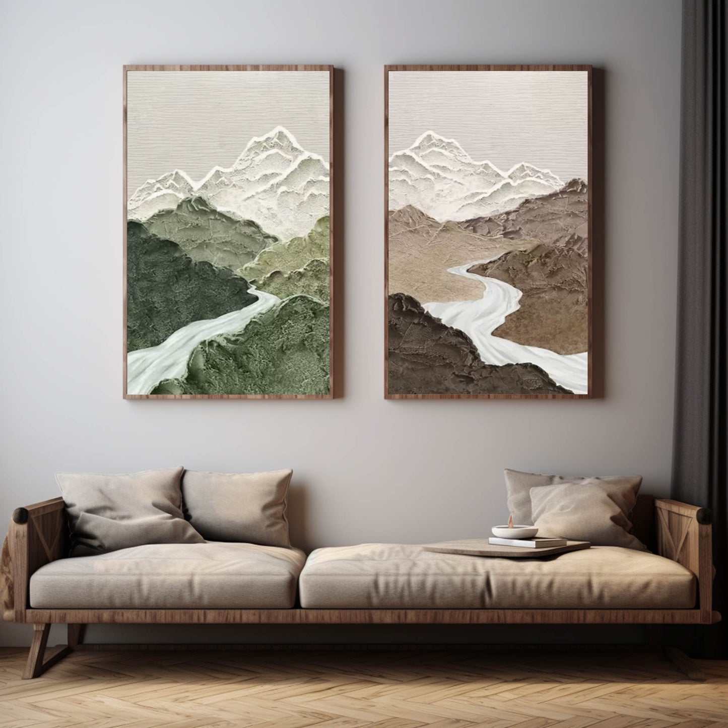 Wabi-Sabi Painting Mountain TA#012
