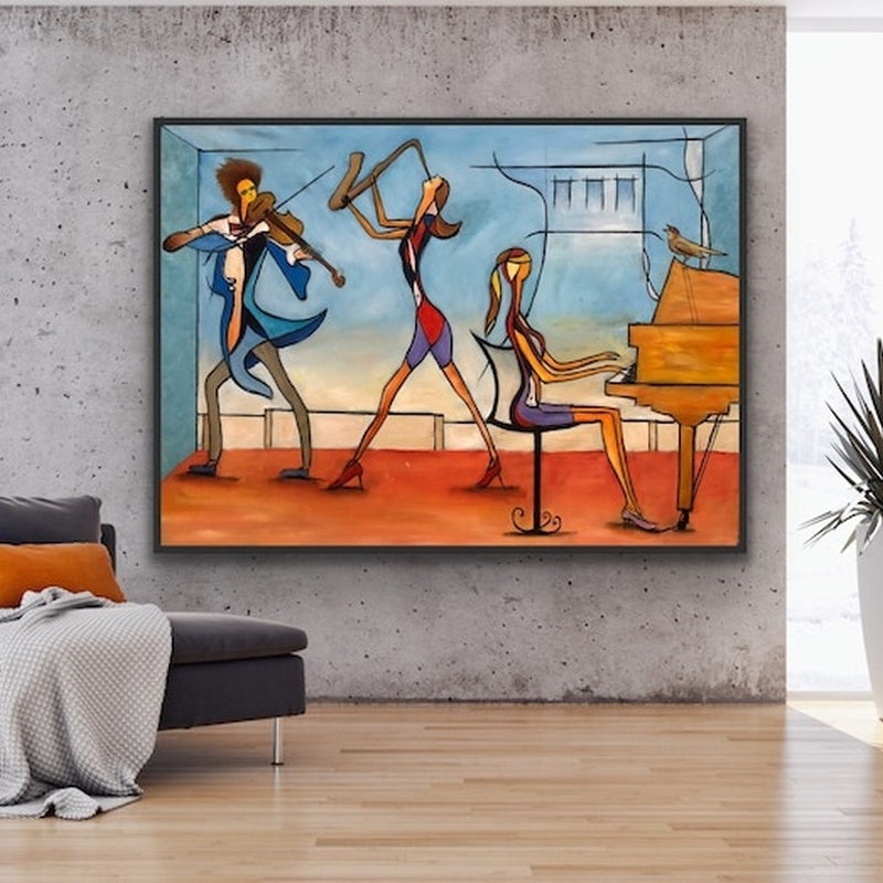 Colorful Abstract Music Band Painting WS#056