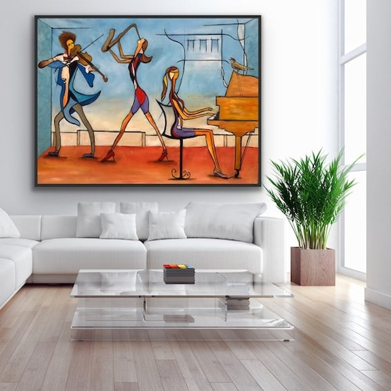 Colorful Abstract Music Band Painting WS#056