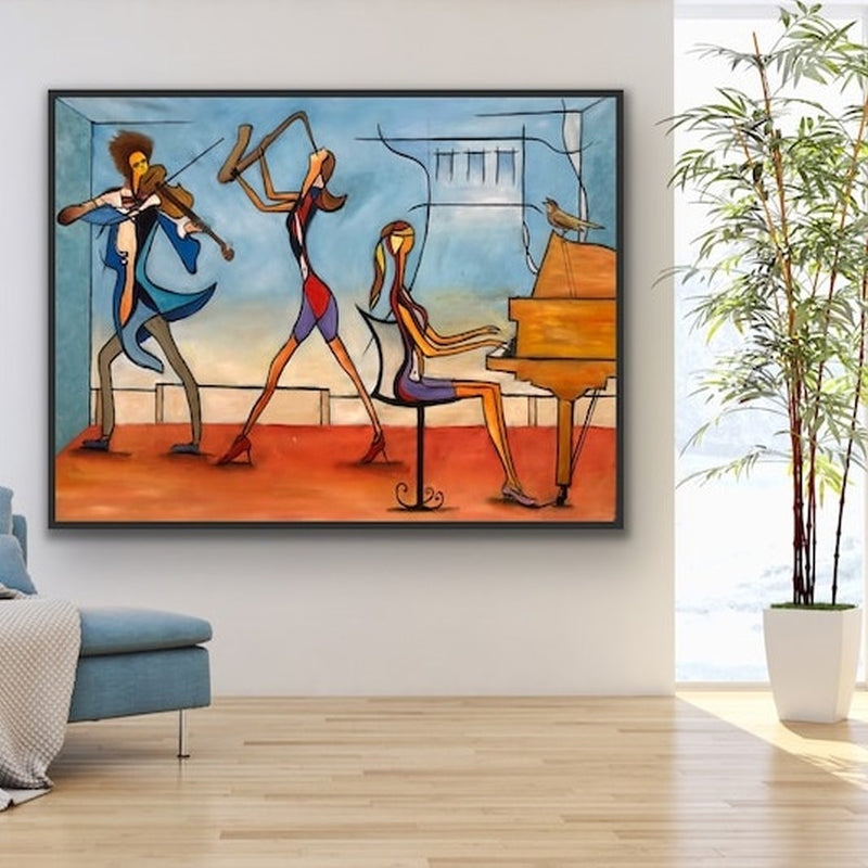 Colorful Abstract Music Band Painting WS#056