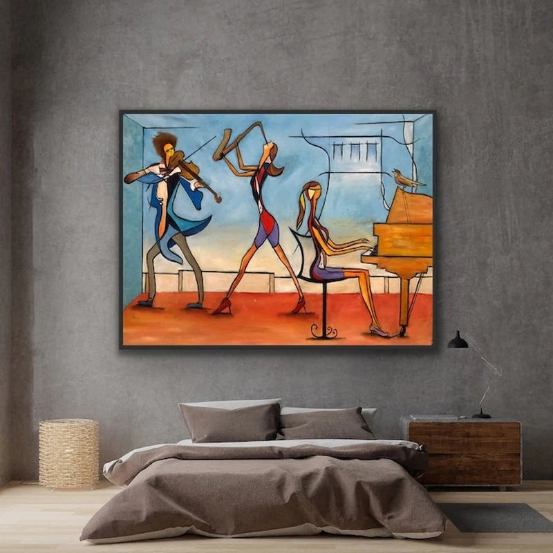 Colorful Abstract Music Band Painting WS#056