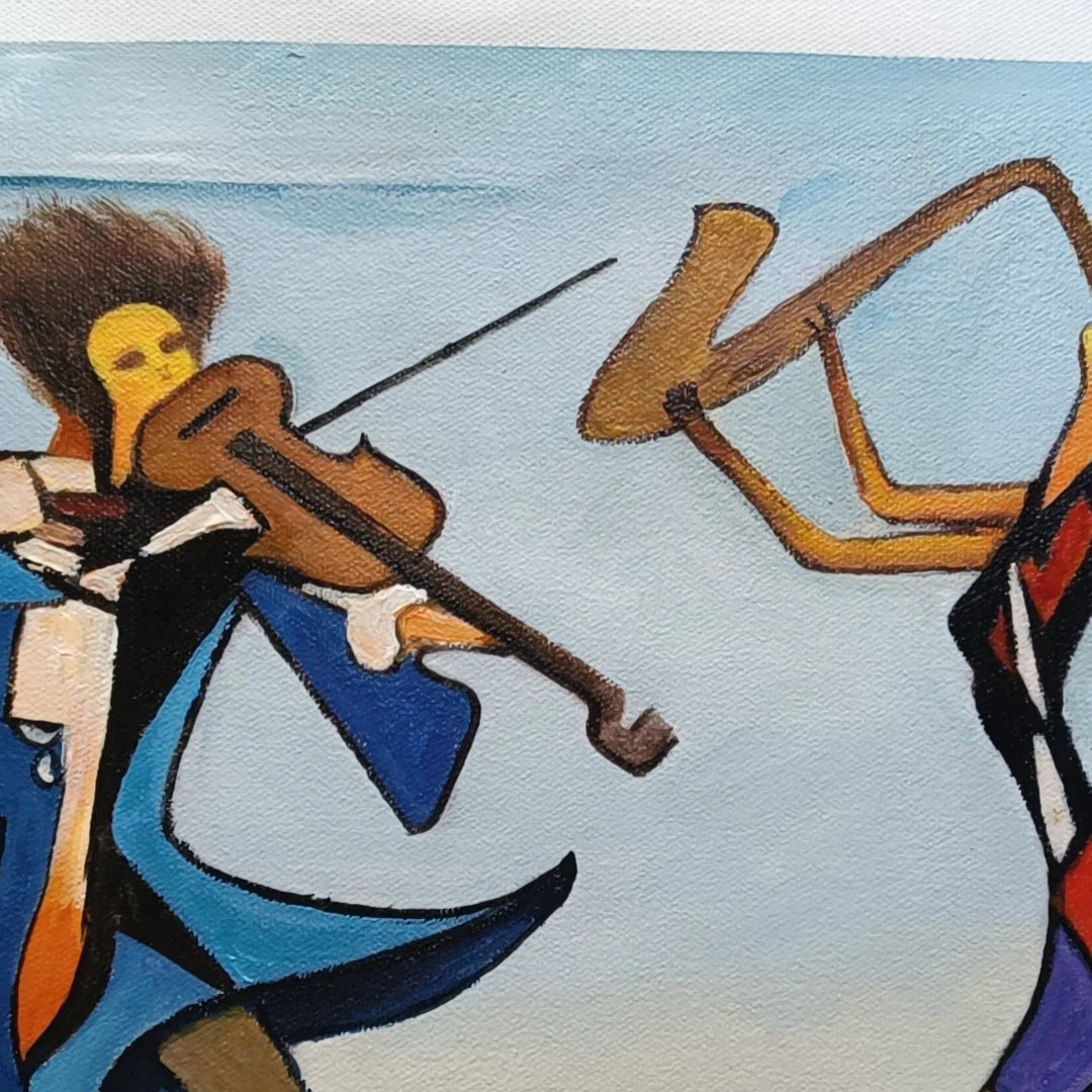 Colorful Abstract Music Band Painting WS#056