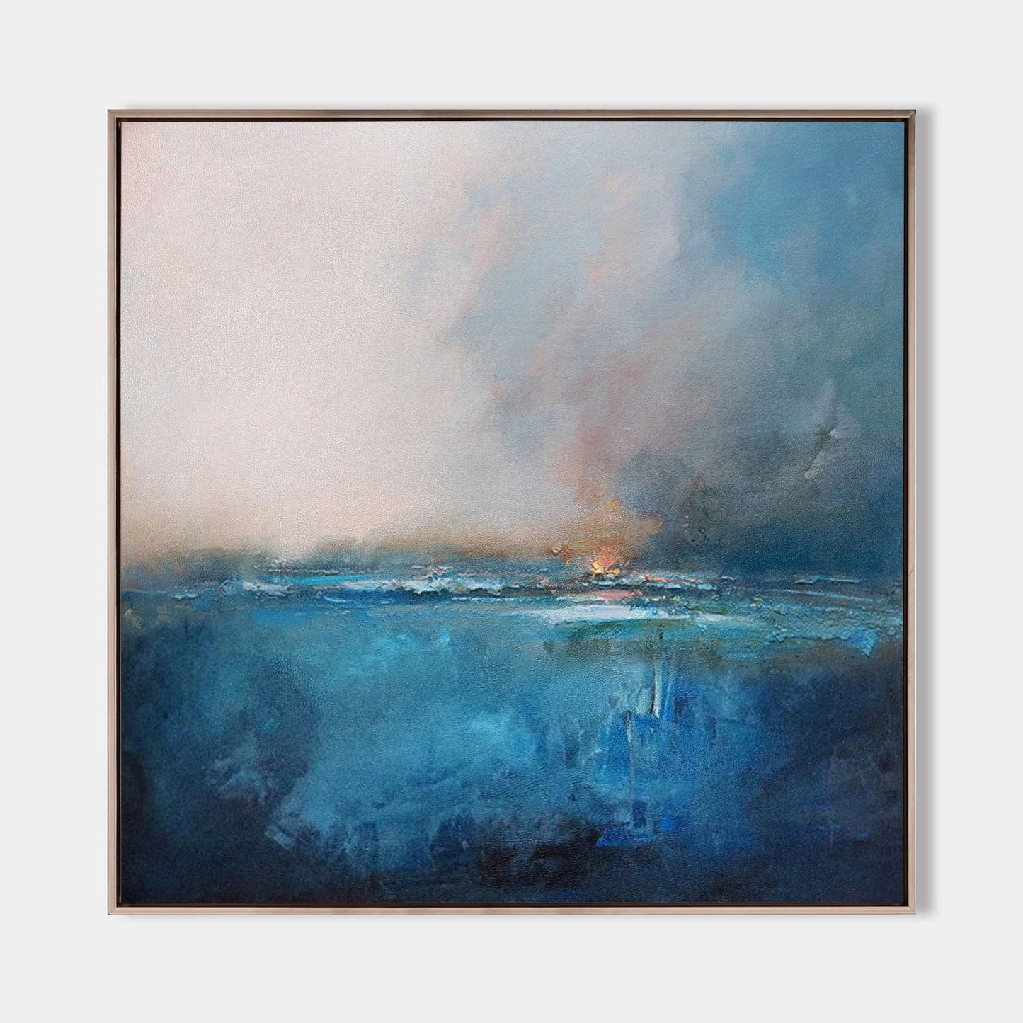 Minimalist Blue Ocean Painting CM#126