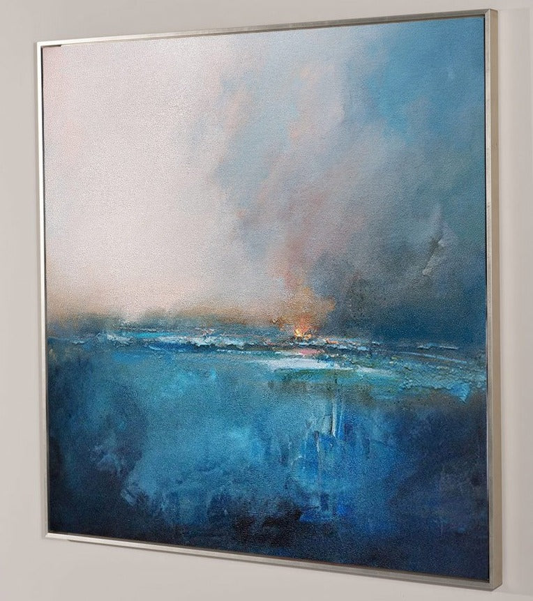 Minimalist Blue Ocean Painting CM#126