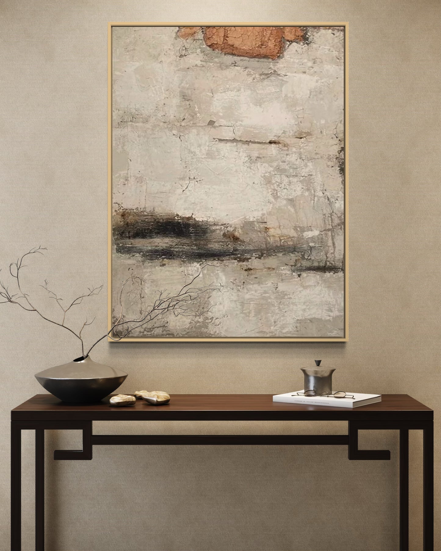 Minimalist Neutral Toned Painting CM#118