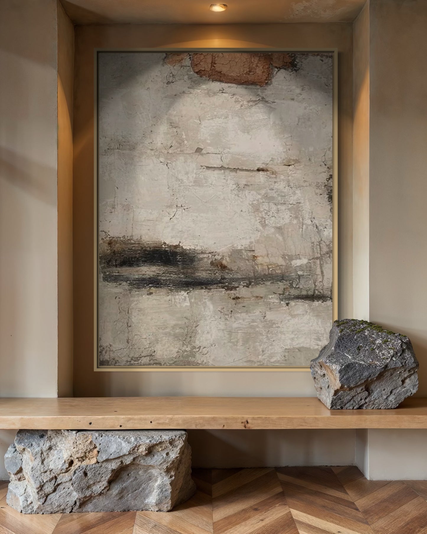 Minimalist Neutral Toned Painting CM#118